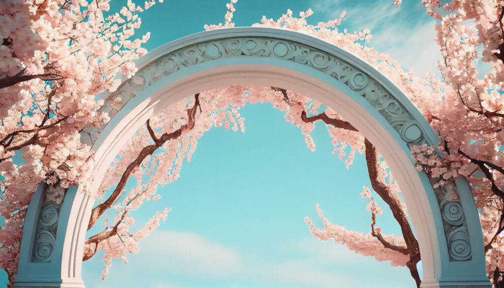 Shaping Character: Becoming Who You’re Meant to Be cherry blossoms bloom, nature beauty in springtime ,generative ai