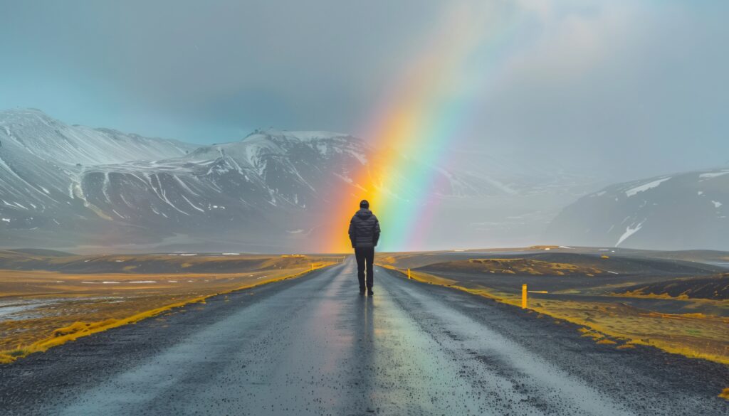Daily Practices to Deepen Your Walk with God rainbow end road landscape